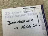 Betriebsruhe am 16.06.2021